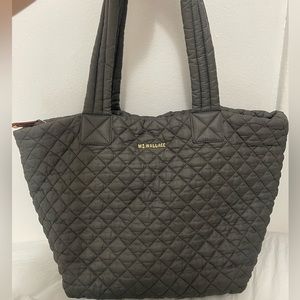 MZ WALLACE GRAY QUILTED BAG